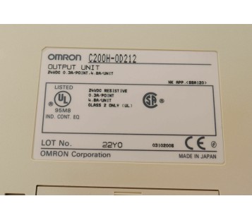 OMRON C200H-0D212 C200H-OD212 OUTPUT UNIT