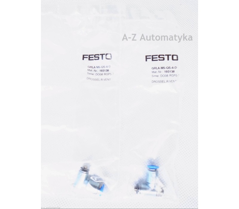 FESTO: GRLA-M5-QS-4-D  193138    2PCS  ! NEW !