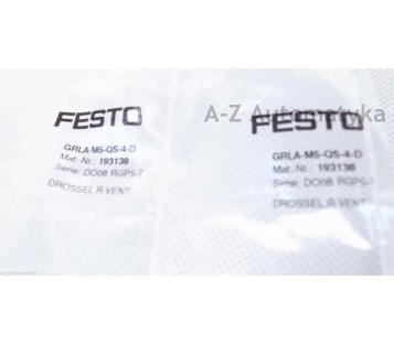 FESTO: GRLA-M5-QS-4-D  193138    2PCS  ! NEW !