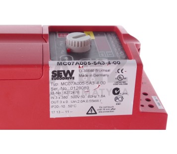 SEW EURODRIVE MC07A005-5A3-4-00 MC07A0055A3400 8272476
