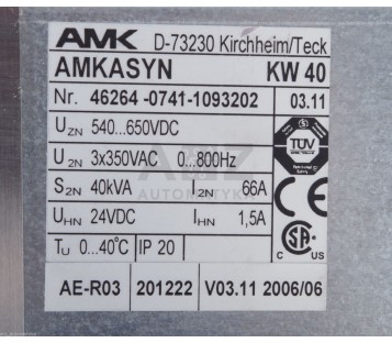 AMK AMAKSYN  KW40 KW 40  46264-0741-1093202   4626407411093202 + AE-R03