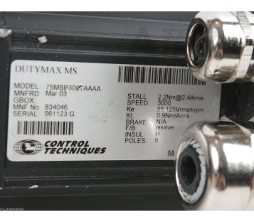 CONTROL TECHNIQUES DUTYMAX MS 75MSB300TAAAA 834046  