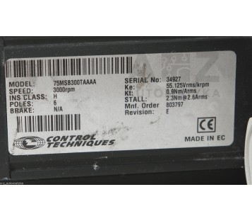 CONTROL TECHNIQUES DUTYMAX MS 75MSB300TAAAA 834046  