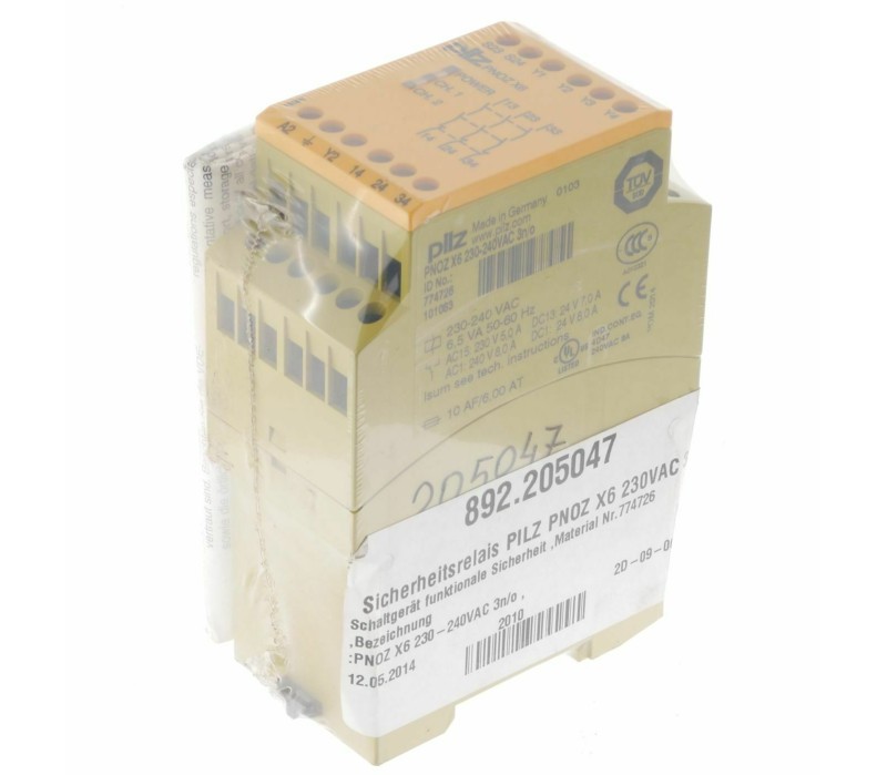 PILZ PNOZ X6 230-240VAC 3N/O 774726 ! new ! 