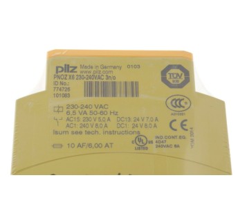 PILZ PNOZ X6 230-240VAC 3N/O 774726 ! new ! 