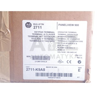 ALLEN BRADLEY PANELVIEW 900  2711-K9A8  2711K9A8   2711  K9A8