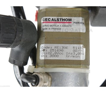 GEC ALSTHOM SERVO MOTEUR RE130E R1102 251698 + GEC ALSTHOM TBN103 R0010