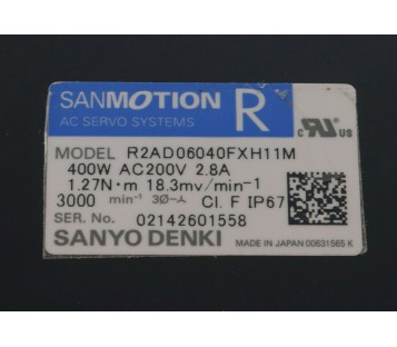 SANYO R2AD06040FXH11M SANMOTION R 