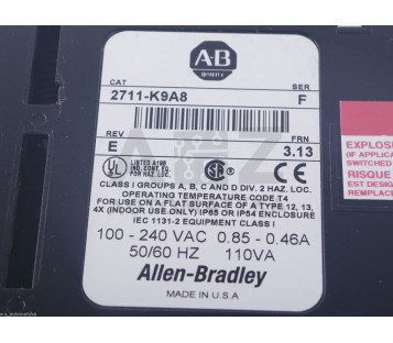 ALLEN BRADLEY  PANELVIEW 900  2711-K9A8 SER. F 
