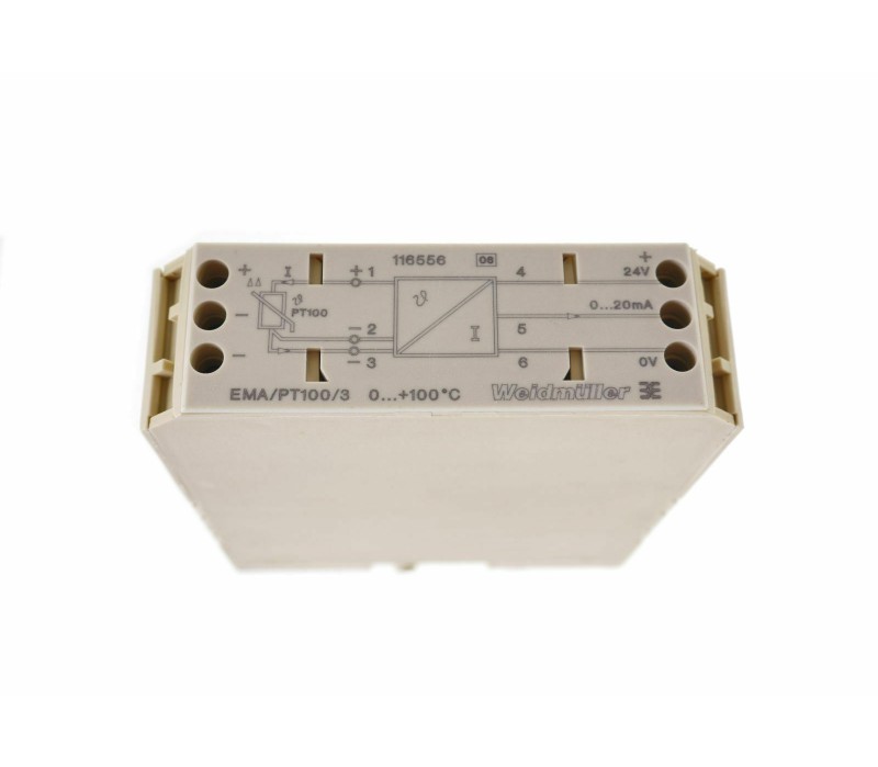 WEIDMULLER 116556 EMA/PT100/3 PT100 TO 0-20mA CONVERTER 