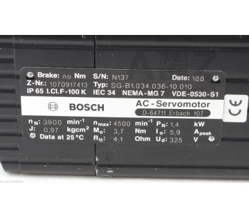 BOSCH AC-SERVOMOTOR SG-B1.034.036-10.010  SGB103403610010