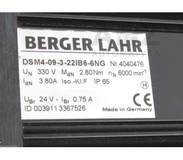 BERGER LAHR DSM4-09-3-22IB6-6NG  DSM409322IB66NG