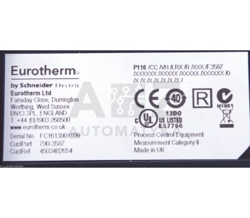 EUROTHERM INVENSYS P116  P116/CC/VH/LRX/R/XXX/F3587 P116CCVHLRXRXXXF3587 