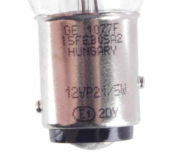 GE GENERAL ELECTRIC 1077F 15FEB05A2 12VP21/5W 12VP215W BULB  ! 20PCS !