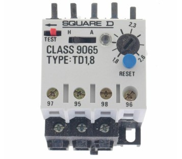SQUARE D TD 1.8 TD1.8 9065 1,8-2,6 Thermal Over Load Relay ! new ! 