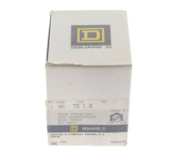 SQUARE D TD 1.8 TD1.8 9065 1,8-2,6 Thermal Over Load Relay ! new ! 