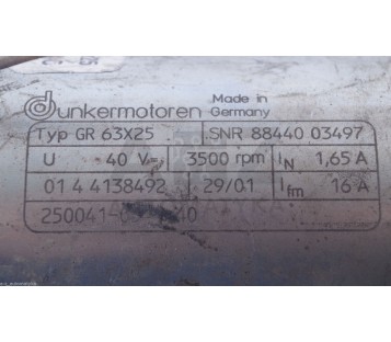 DUNKERMOTOREN GR63X25 250041-05-1-40 + SG80  + LENZE 14.105.08.30 00172960 