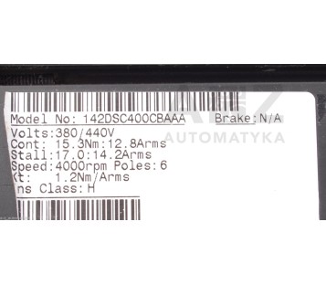 CONTROL TECHNIQUES DUTYMAX DS 142DSC400CBAAA 