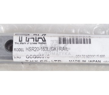THK HSR20-160L(GK) RAIL  HSR20-160L(GK)RAIL  HSR20160LGK RAIL ! 3PCS ! NEW !