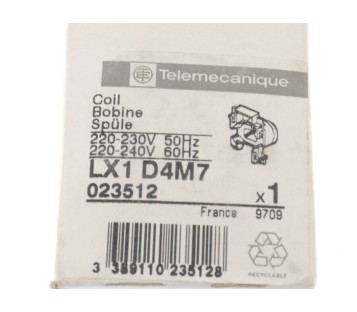 TELEMECANIQUE LX1 D4M7 LX1D4M7 023512 COIL 220-230V ! NEW !