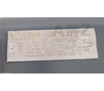 SIEMENS 1FT5071-0AC01-0-Z  1FT50710AC010Z