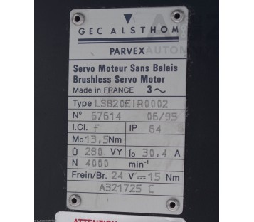 GEC ALSTHOM PARVEX LS820EIR0002