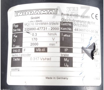 INDRAMAT MDC10.10H/MMA-0/SO06 00225890   MDC1010HMMA0SO06