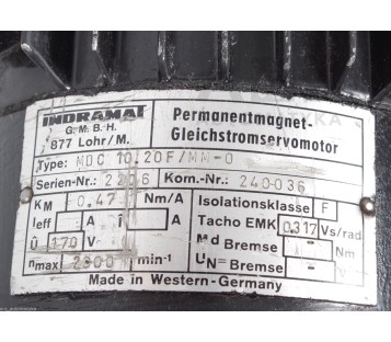 INDRAMAT MDC 10.20 F /MM-0  MDC1020FMM0