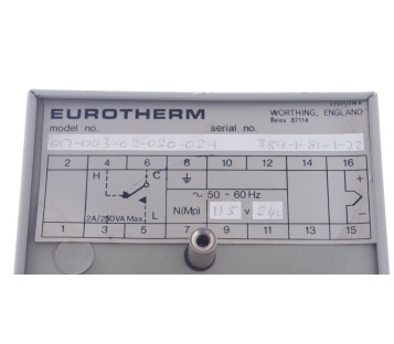 EUROTHERM 017-003-02-020-02-1  01700302020021 TMPERATURE CONTROLLER 