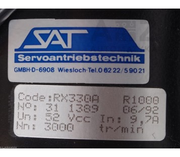 SAT SERVOANTRIEBSTECHNIK RX330A