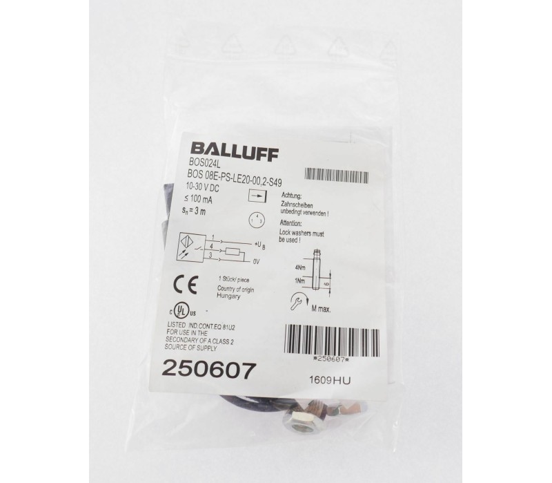 BALLUFF BOS024L BOS08E-PS-LE20-00,2-S49  BOS08EPSLE20002S49 ! NEW !