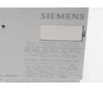 SIEMENS 3VU1600-1MJ00 2VU16001MJ00 ! NEW ! 