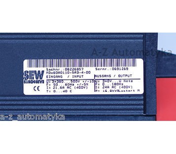 SEW EURODRIVE MOVIDRIVE MDV60A0110-5A3-4-0T  08273421 MDx60A0110-5A3-4-00