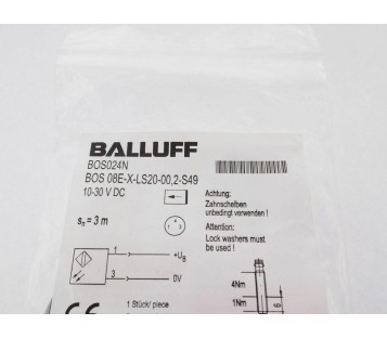 BALLUFF BOS024N BOS 08E-X-LS20-00,2-S49 BOS08EXLS20002S49 ! NEW !