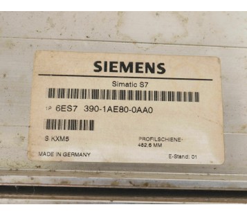 SIEMENS 6ES7 390-1AE80-0AA0  6ES73901AE800AA0 482,6mm 48cm
