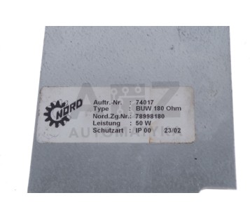 NORD NORDAC BUW 180 OHM BUW180OHM 69550 78998180 BRAKING RESISTOR