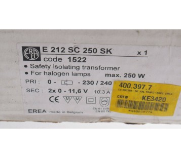 ERAE E 212 SC 250 SK E212SC250SK 1522 Transformer ! NEW !