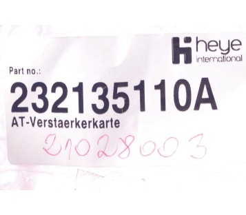 HEYE 232135110A WE 100070 WE100070 AMPLIFIER BOARD 2321351100 ! NEW !