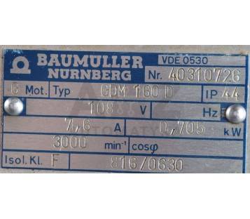 BAUMULLER GHT 612/406 GHT612406 GDM160D  GDM-160-D