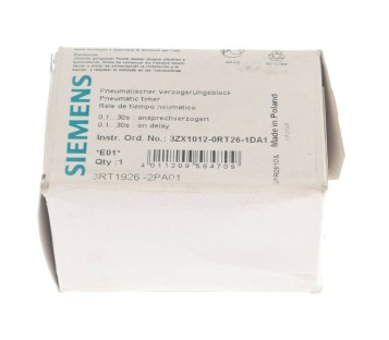 SIEMENES 3RT1926-2PA01 3RT19262PA01 PNEUMATIC TIMER ! NEW !