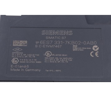 SIEMENS AI 2X12BIT 6ES7331-7KB02-0AB0 6ES73317KB020AB0 331-7KB02-0AB0 
