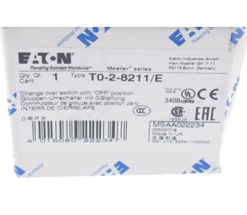 EATON T0-2-8211/E T028211E T0-2-8211 T028211 ! NEW ! 