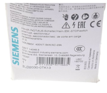 SIEMENS 3LD2030-0TK13 3LD20300TK13  ! NEW ! 