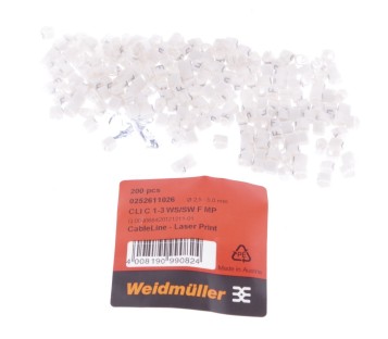 WEIDMULLER CLI C 1-3 WS/SW F MP 0252611026 CableLine, Conductor and cable marker