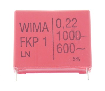 WIMA FKP1 220nF 0.22uF 1000VDC 600VAC 5% ! 10PCS ! NEW ! 