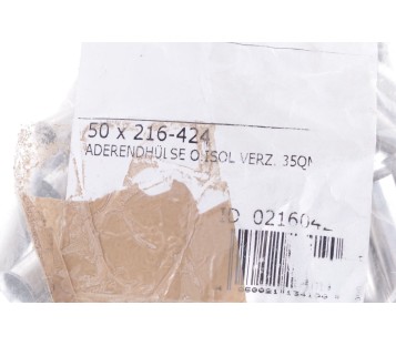 WAGO 216-424 216424 Ferrule Sleeve for 35 mm² / AWG 2 Length: 30mm ! 50PCS ! NEW