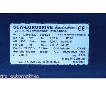 SEW EURODRIVE PSKC221 CMP50S/BP/KTY/AS1H/SB