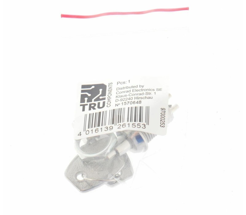 TRU COMPONENTS 1570648 Key switch, 30 V 1 A 1 x  1 x 90° SL-012 ! 5PCS ! NEW ! 