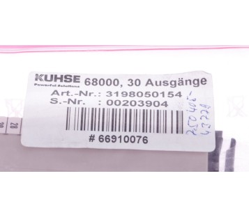 KUHSE 6800 30 AUSGANGE 3198050154  ! NEW !