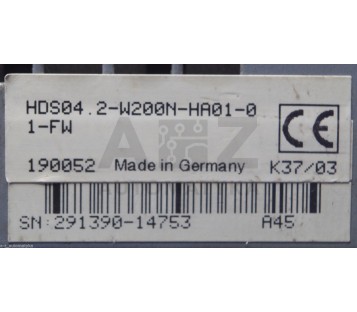 REXROTH INDRAMAT HDS04.2-W200N-HA01-0  HDS042W200NHA010 